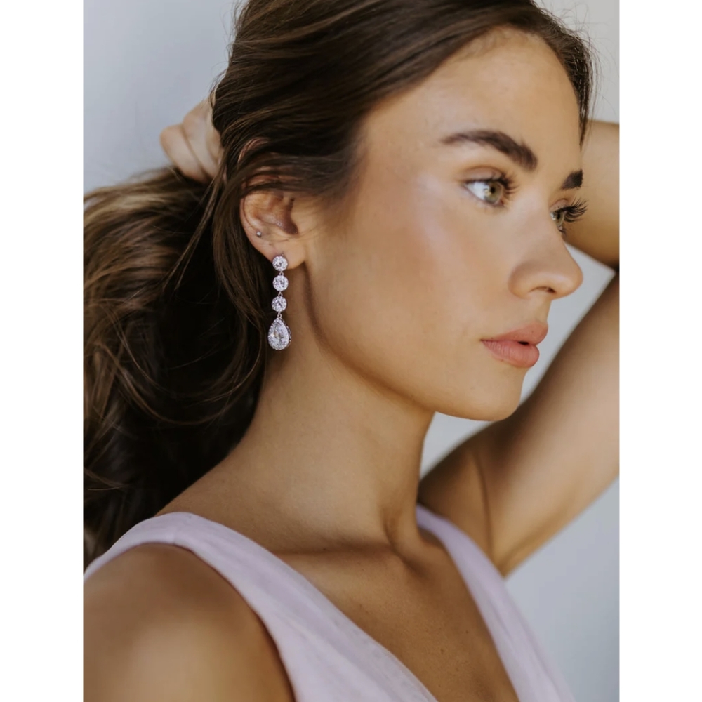 Yellow gold Heiress earrings from Untamed Petals